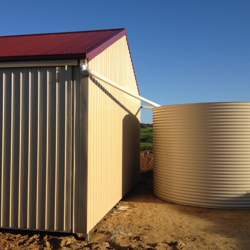 Rainwater tank filtration, treatment and sterilisation.